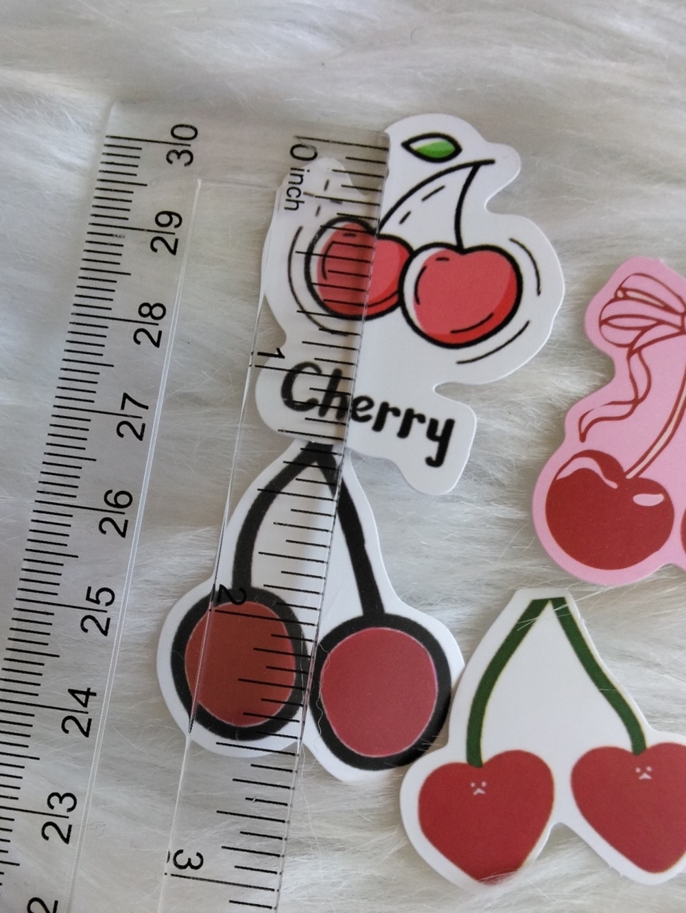Cherry Sticker Pack - Red & Pink Cherry Designs - Picture 3 of 3